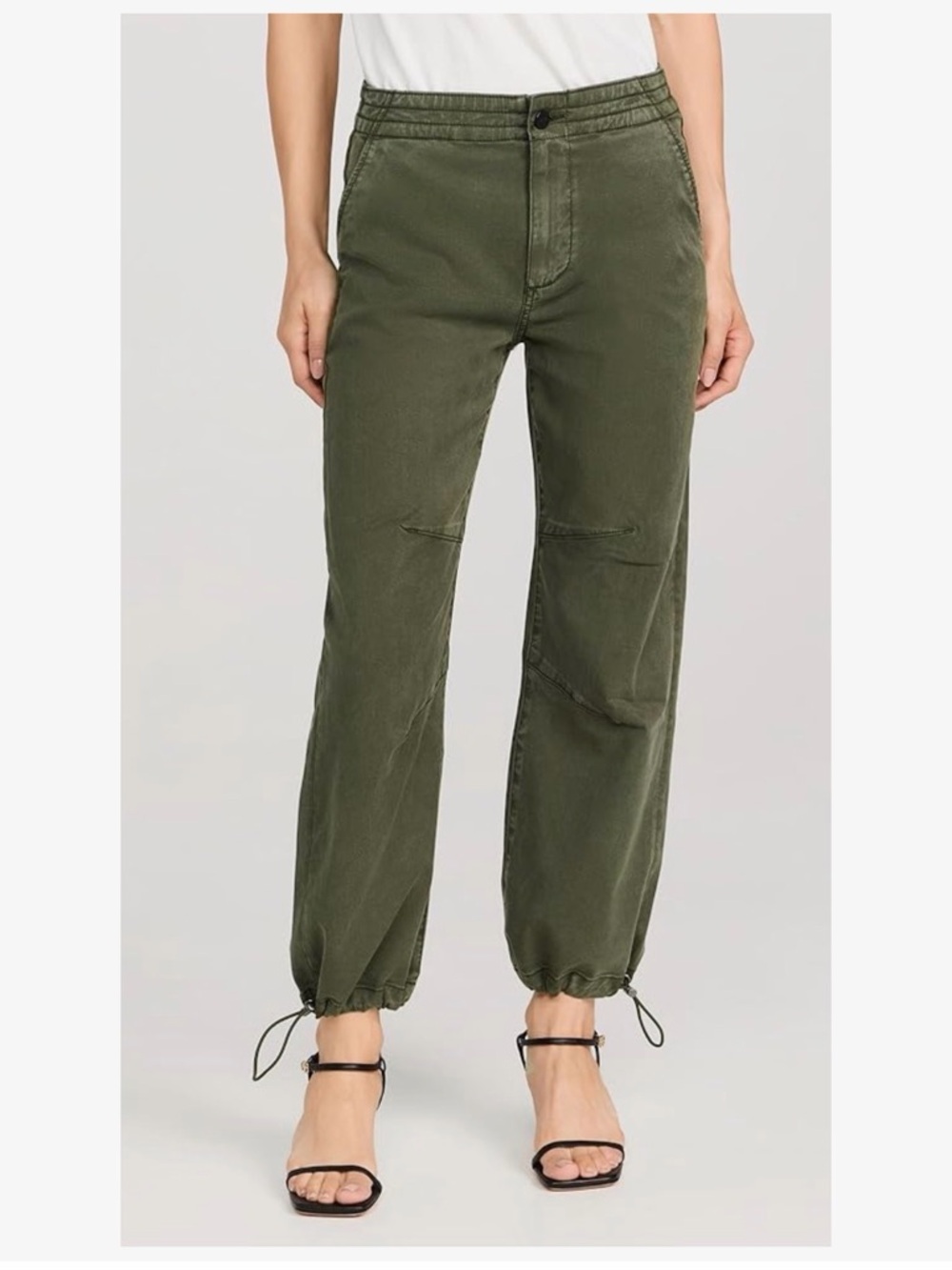 PAIGE Women’s Size 28 Reid Joggers | Olive Green Drawstring Pants